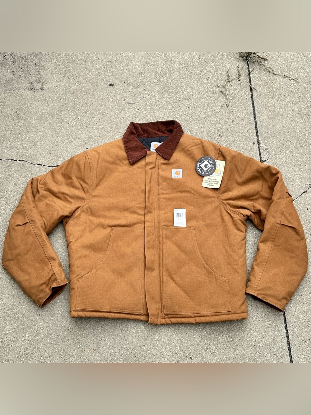 Vintage Deadstock Carhartt J02 BRN Arctic Traditional Lined Coat